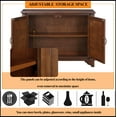 thumbnail image 3 of 40" Console Table with Storage Shelf, Retro Entryway Table with Adjustable Storage Shelf, 3 of 8
