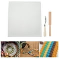 thumbnail image 4 of Stability Wooden Handle Crochet Mesh Fabric, DIY Mesh Fabric, For DIY Carpet Knitting Tools Wedding, 4 of 8