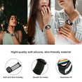 thumbnail image 4 of Sport Bands Compatible with Apple Watch Band 38mm 40mm 41mm 42mm 44mm 45mm,Soft Silicone Waterproof Strap Wristbands Compatible with iWatch Apple Watch Series 7 6 5 4 3 2 1 SE Women Men -Black, 4 of 7