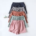 thumbnail image 7 of COMVALUE Women 2026 Shorts for Seniors Summer Casual Drawstring High Waisted Wide Leg Womens Gauze Short Shorts (Grey, L), 7 of 7
