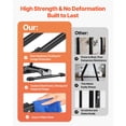 thumbnail image 4 of Bike Rack, Fits 20 to 29 Inch Mountain & Road Bikes, Alloy Steel Rust-Resistant Bike Floor Stand Rack, Foldable Bicycle Stand for Entryway, Garage, Home Bikes Parking & Storage, 1 Pack, Black, 4 of 11