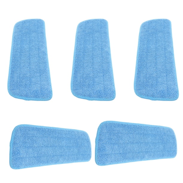Almohadillas para trapeador, trapeador plano de microfibra de 5 piezas Paño de limpieza Almohadilla para trapeador de microfibra Instalación sin esfuerzo