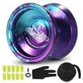 thumbnail image 1 of Balle Yo-Yo en Aluminium Cadeau Yo-Yo Compétitif avec Roulements, Cordons, Gant et Étui de Rangement, 1 of 8