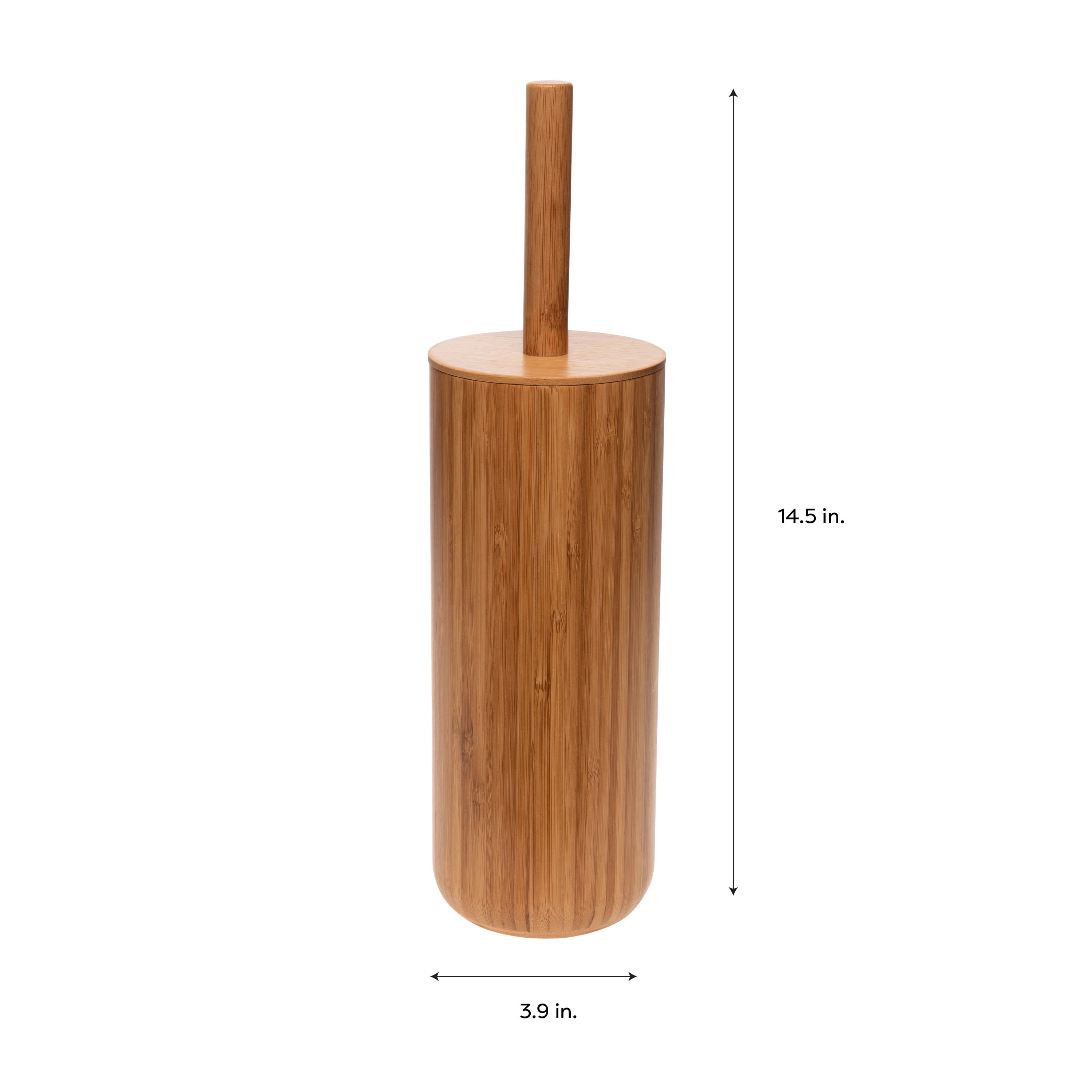 Bath Bliss Rounded Bamboo Toilet Bowl Brush