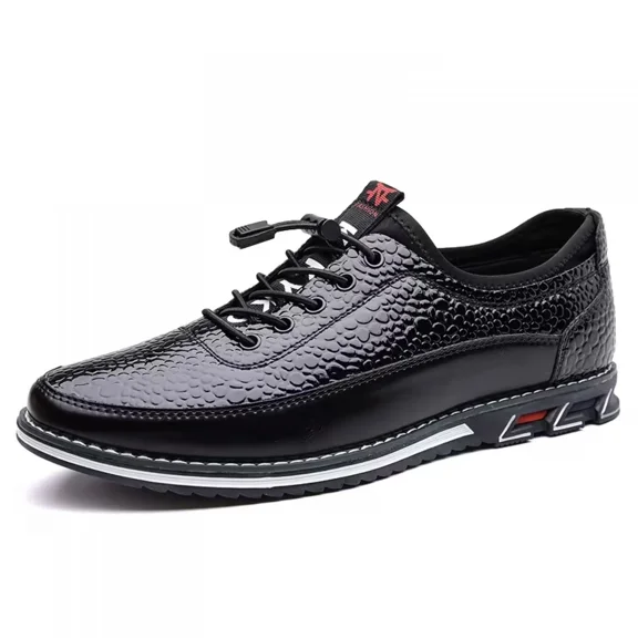 Men's Large-Size Leather Shoes, Casual Slip-On Loafers, Stylish