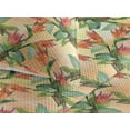 thumbnail image 3 of Ambesonne Floral Boho Quilted Bedspread Set 3 Pcs, Romantic Flower Leaf, King, Vermilion Fern Green, 3 of 4
