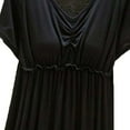thumbnail image 5 of MGDXOX Nightgown for Women Short Sleeve Cotton Pajama Dress with Built in Bras Summer Soft Nightie Comfy Sleepwear Black Free Size, 5 of 5