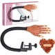 thumbnail image 1 of Mano de práctica para uñas acrílicas, 100 piezas de puntas de uñas, mano de entrenamiento flexible, herramientas profesionales para arte de uñas, uñas postizas ajustables para manicura de uñas DIY, 1 of 5