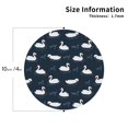thumbnail image 2 of Sigee Cartoon Swan for Water-Resistant, Heat-Resistant, Non-Slip Leather Coasters Set, Ideal for Coffee Table, Office, Bar, Home Decor-Round Shape, 2 of 6