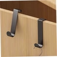 thumbnail image 6 of ELAYARD 6-Pack Black Aluminum Over Door Hooks with Smooth Edges, Easy to Install for Home Storage and Organization, 6 of 8