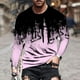 thumbnail image 2 of Camiseta de manga larga con estampado 3D unisex para hombre Casual Bloue Pompotops oipoqjl3998, 2 of 9