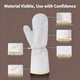 thumbnail image 4 of Guantes para lavar platos de alambre de acero | Guante largo de limpieza de cocina con cepillo de alambre plateado | Poliéster engrosado, agarre sólido, 35x14,5 cm | Eliminación eficiente de grasa,, 4 of 9