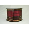 thumbnail image 1 of Ribbon Bazaar Wired Classic Christmas Plaids 3-1/2 inch 424 10 yards Ribbon, 1 of 1
