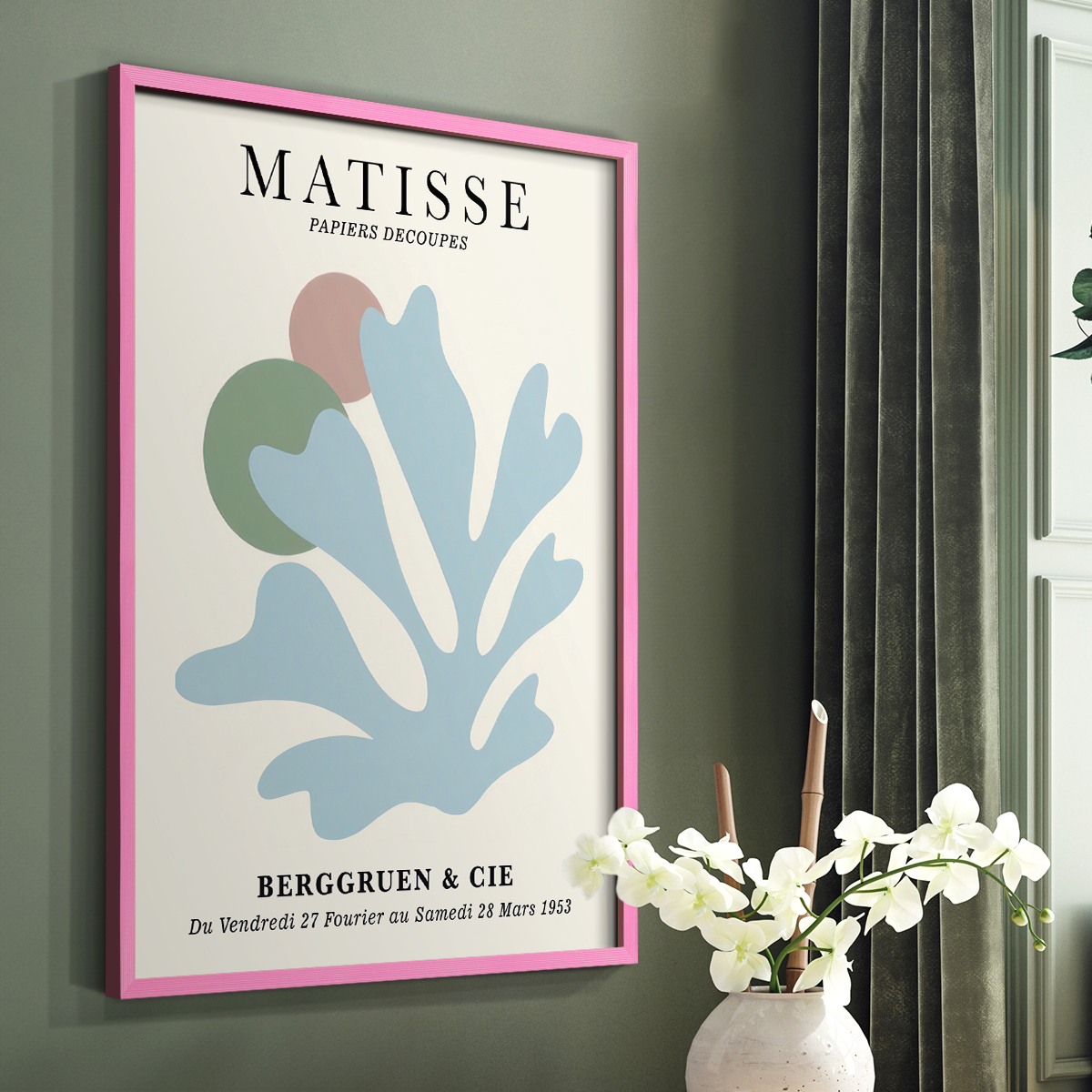 Matisse CLXXXIII Framed Print in Pink Solid Wood 8 x 10 Framed Print