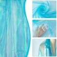 thumbnail image 4 of Organza Fabric 1.6x3.3 Yards Long Bridal Solid Organza Fabric Magic Gradient Organza Polyester Fabric Iridescent Holographic Gauze Fabric for Dress Performance Stage Deep Sky Blue, 4 of 9