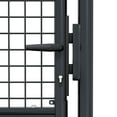 thumbnail image 5 of vidaXL Wire Mesh Fence Gate, Steel, Easy In-Ground Installation, Lockable, 3.28ft W x 6.56ft H Gray, 5 of 5