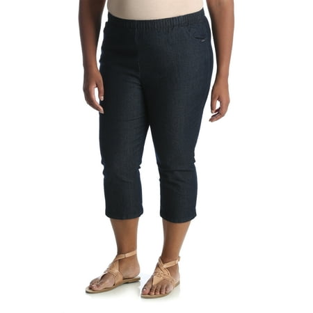 Chic - Women's Plus Stretch Pull On Capri - Walmart.com