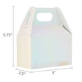 thumbnail image 2 of Iridescent Treat Boxes with Handles, 5" x 2.5" x 5.75", 3 Count, by Way To Celebrate, 2 of 5