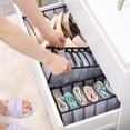 thumbnail image 4 of Xiao Hua Organizador de cajones para ropa interior, calcetines y sujetadores, plegable, para guardar ropa interior, sujetadores, calcetines, medias, bufandas, corbatas y pañuelos (negro), 3 unidades, 4 of 5