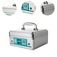 thumbnail image 6 of figatia Box with Lock Key Money Box Organizer Case Lock Money Tray Piggy Bank for Saving Keepsake Collection Check 20.8cmx20.8cmx11cm, 6 of 8