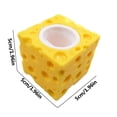 thumbnail image 2 of Mouse Cup 5cm Juguetes de descompresión Soft Cheese Finger Squeeze Toys Regalos Blanco, 2 of 8