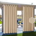 thumbnail image 2 of DaiRui Size Top Tab Waterproof Outdoor Patio Blackout Curtain Set Size 9, 2 of 4