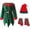 Green, variant on TAIAOJING Christmas Outfit 3Pcs Kids Boys Girls Christmas Set Belt Santa'S Helper Sequin Dress Xmas With Hat Stockings For Christmas Xmas Party Outfits 3-4 Years