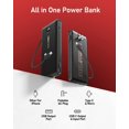 thumbnail image 3 of Power Bank VEEKTOMX de 10000 mAh con enchufe de pared AC para iPhone, 3 of 8