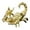 gold color, variant on jicheng Scorpion Figurine Decoration Animal Sculpture for Party Bookcase Living Room vintage