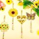 thumbnail image 2 of 6PCS Diamond Painting Suncatcher Wind Chime Sunflower Diamond Painting Kits 5D Double Sided Hanging Ornaments with Crystal Pendant for Adults Kids Home Garden Window Decoration, 2 of 6