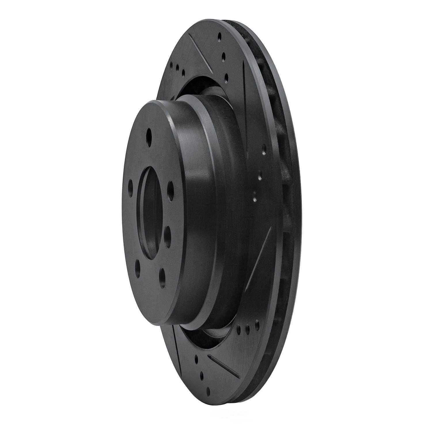 Dynamic Friction Company 633-31034D DFC Brake Rotor - Drilled And Slotted - Black