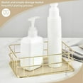 thumbnail image 3 of CATPAN Desktop Metal Storage Basket, Gold Grid Storage Tray Small Wire Baskets Fruit Basket Metal Organizer Tray Home Decoration Ornaments, 6.7 x 4.7 x 2.4in, 3 of 9