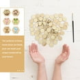 thumbnail image 3 of PTOOTP 100Pcs Hexagon Wood Slices Khaki Smooth Blank Craft Pieces for Art Projects and Decorations, 3 of 8