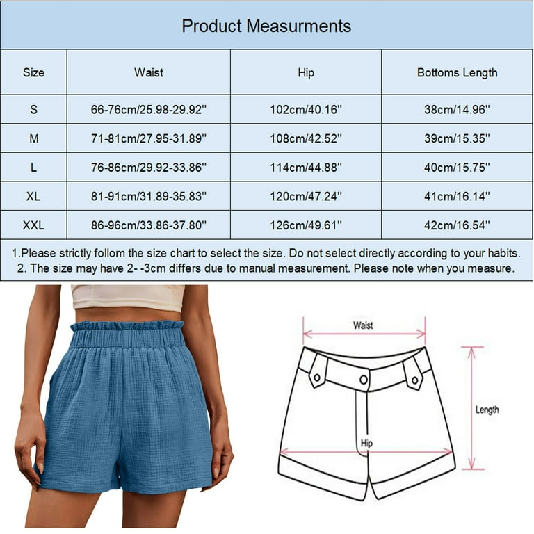 Rise Measurement Shorts Double Shorts Womens Athletic Shorts