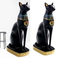 thumbnail image 1 of Estatua de resina de gato egipcio, escultura de hecha , decoración antigua, coleccionable para , habitación, jardín - L L Colco Estatua del gato Bastet, 1 of 8