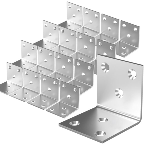 Soporte angular REDOVANT de acero inoxidable 2x2x2 40 piezas