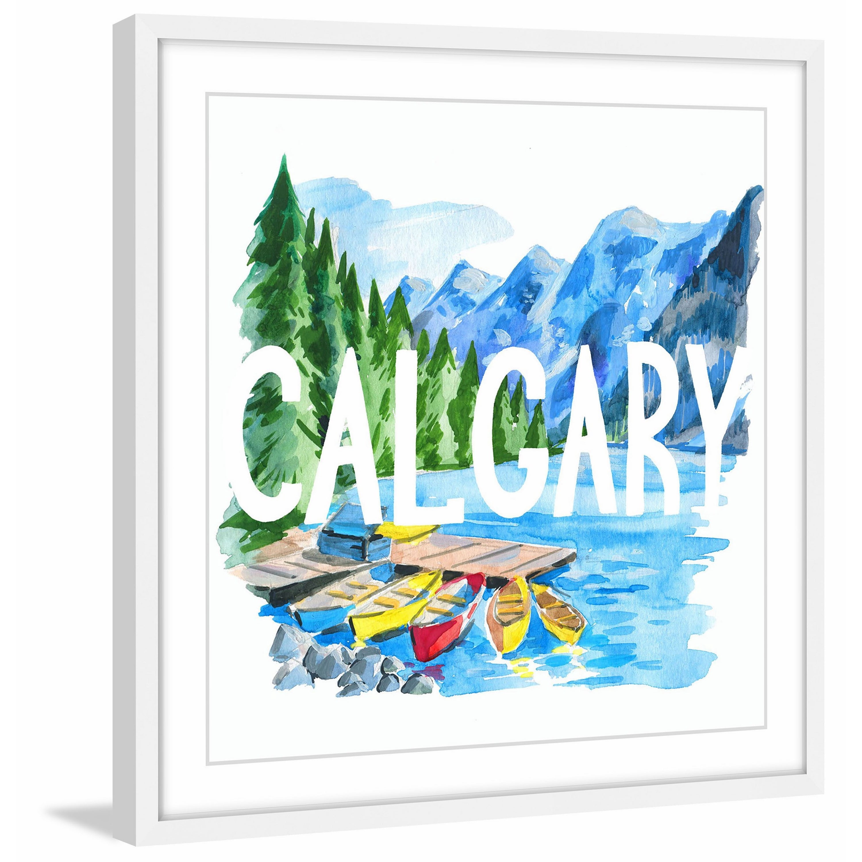 "Banff National Park (Calgary)" Framed Painting Print