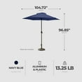 thumbnail image 3 of Four Seasons Courtyard Brookfield 9 Foot Outdoor Patio Market Umbrella, 3 of 8