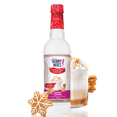 jordan s skinny mixes sugar free sugar cookie syrup  zero calories  gluten free  25.4 fl oz