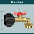 thumbnail image 5 of GASPRO Upgraded Propane Refill Adapter with Valve for 1 to 20 lb Tank Grill with 90-Degree Elbow Design, 5 of 7
