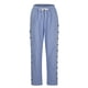 thumbnail image 4 of WILLBEST Pantalones Casuales elegantes para Mujer, de Verano, Transpirables, a Rayas, con Cordón, Bolsillo Trasero, Hebilla Lateral, Pantalones de Nueve Puntos para Uso Diario Chica, 4 of 7