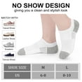 thumbnail image 5 of Loritta 12 Pairs No Show Socks Womens Low Cut Athletic Running Cushioned Invisible Non Slip Socks, Size 8-10, 5 of 6