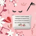 thumbnail image 7 of Speech Therapist Gift SLP Makeup Bag Speech Language Pathologist Gift The Heart of a Speech Language is Not Measured in Size Thank You Gift SLP, 7 of 7