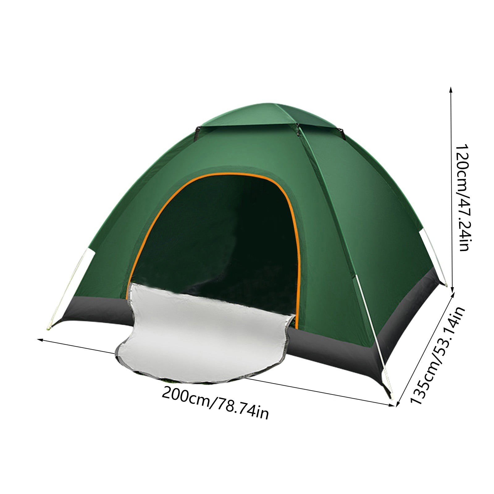 Hovilon Camping Tent 2 Person,Waterproof Windproof Tent,Weather Resistant Family Tent,Automatic Quadrangle Tent With Easy Useup 1 Door And 1 Sky-light