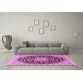 thumbnail image 3 of Ahgly Company Indoor Rectangle Medallion Pink Traditional Area Rugs, 5' x 8', 3 of 4