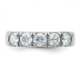 thumbnail image 5 of FJC Finejewelers 14 kt White Gold 1ct. 5 Stone D E F Pure Light Moissanite Band 4 mm, 5 of 8