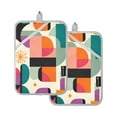 thumbnail image 7 of Yayeee Pot Holders Kitchen Heat Resistant with Pocket 7"x9.8" Cotton Oven Cooking Hot Pads, Beige Abstract, 7 of 7