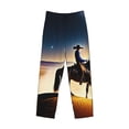 thumbnail image 6 of Daiia Azure Sky Western Desert Cowboy Men's Sleep Pant with Pockets and Drawstring,Pajama Pants-Medium, 6 of 9