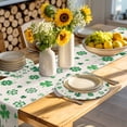 thumbnail image 4 of Lucky Day Round 15 Inch Placemats Set of 2, St. Patrick's Shamrock Rustic Clover Green HeatResistant Non Slip Place Mats for Dining Table, Wipeable Braided Kitchen Table Mats for Housewarming, 4 of 9