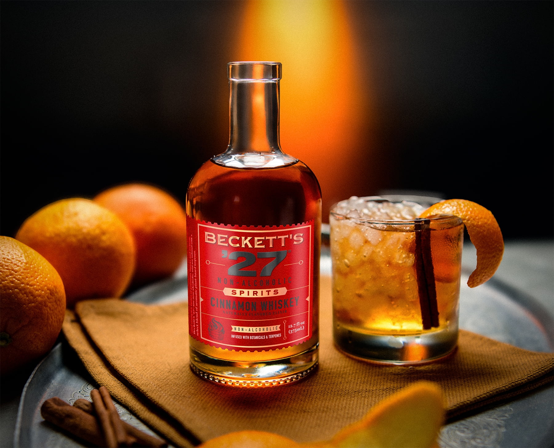 Beckett's Amaretto-Style Non-Alcoholic Liquid 12.7 fl oz Toasted